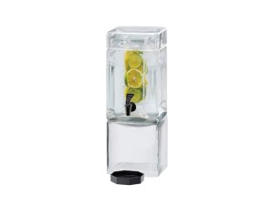 1.5 Gallon Square Glass Beverage Dispenser with Infusion Chamber