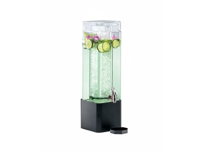 Classic Square Beverage Dispenser with ice Chamber