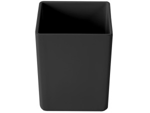Black Melamine Box - 5" x 5" x 6"