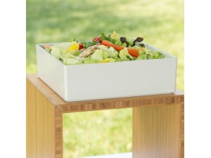 White Melamine Box - 10" x 10" x 3"
