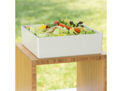 White Melamine Box - 10" x 10" x 3"