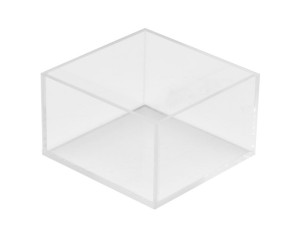 Clear Acrylic Square Accessory Bowl - 5" x 5" x 3"