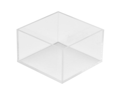 Clear Acrylic Square Accessory Bowl - 5" x 5" x 3"