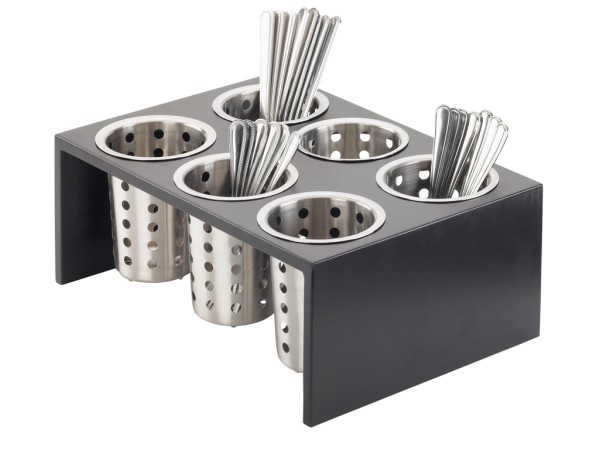 Midnight 6-Cylinder Horizontal Flatware / Condiment Display