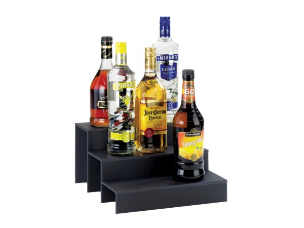 Classic Graphite Acrylic Bottle Display - 12" x 13" x 6 3/4"