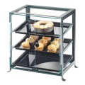 Soho Three Tier Black Display Case with Rear Door - 17 1/4