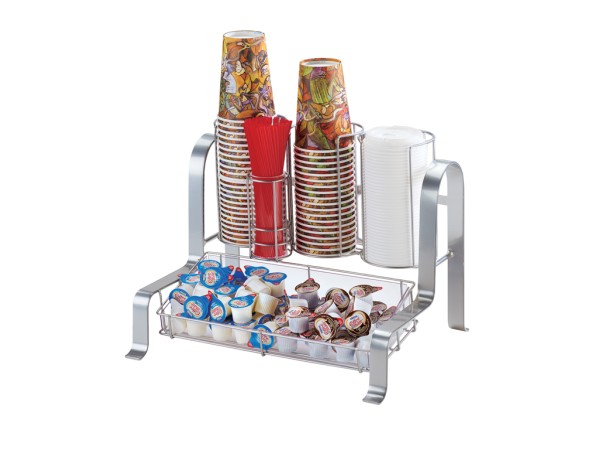 Soho Silver Condiment Organizer - 15 3/4" x 11 3/4" x 12"