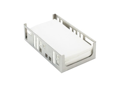 4X8 Squared Napkin Holder Stainless Steel