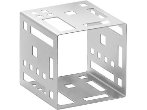 Squared 5" Stainless Steel Cube Riser