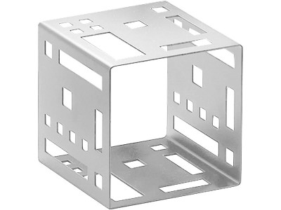 Squared 5" Stainless Steel Cube Riser