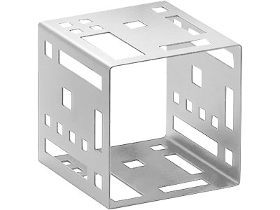 Squared 7" Stainless Steel Cube Riser