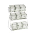 Iron Three Tier Platinum Nine Jar Display - 13