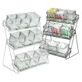 Iron Three Tier Platinum Nine Jar Display - 13