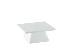 9 1/2" Square White Pedestal Riser