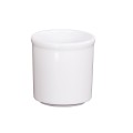 White 16 oz. Round Melamine Condiment Jar