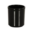 Black 32 oz. Round Melamine Condiment Jar