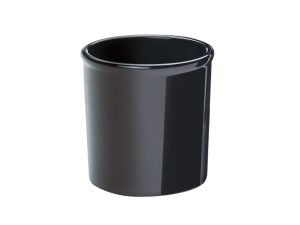 6" Round Black Melamine Utensil Holder