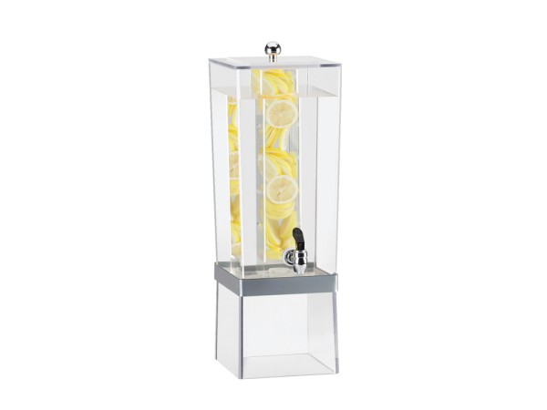 3 Gallon Silver Econo Beverage Dispenser with Infusion Chamber