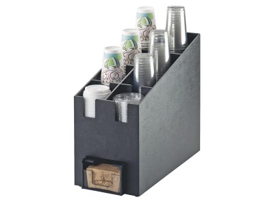 Classic Cup/Lid Organizer and Coffee Sleeve Dispenser