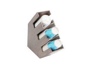 Aspen 3-Section Countertop Cup / Lid Organizer