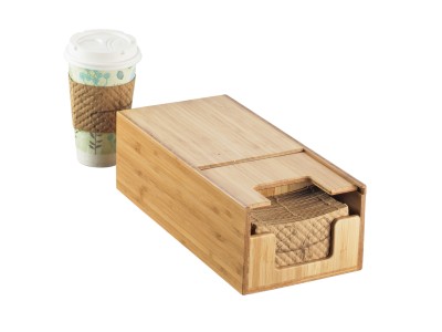 Bamboo Coffee Sleeve Dispenser