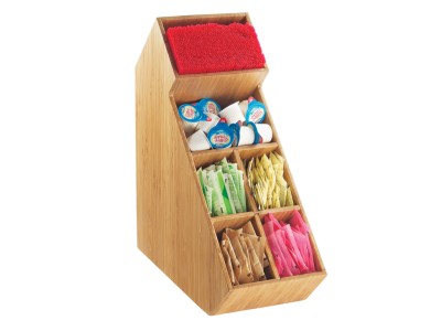 Bamboo Stir Stick and Condiment Organizer