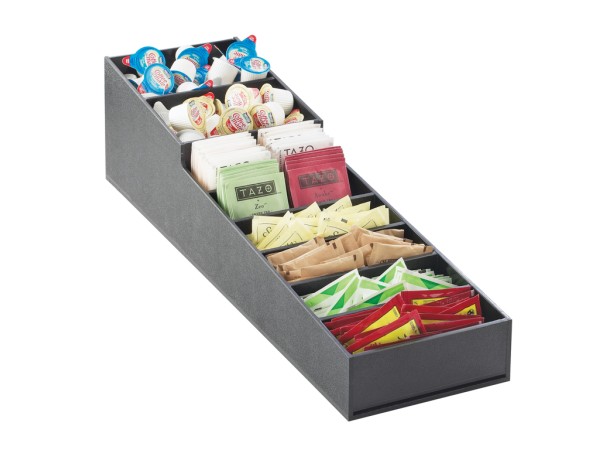 Slanted Condiment Tray Blk +