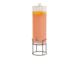 Milo Black Round Bev Dispenser-Ice Chamber 