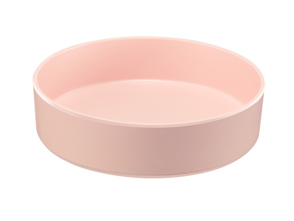 Hudson - Blush 72 oz. Raised Rim Melamine Bowl