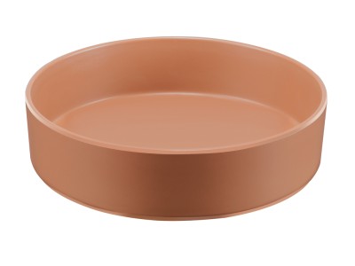 Hudson - Terracotta 72 oz. Raised Rim Melamine Bowl