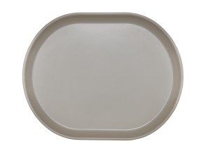 Hudson - Ash Oval Melamine Platter 14" x 11 1/4"