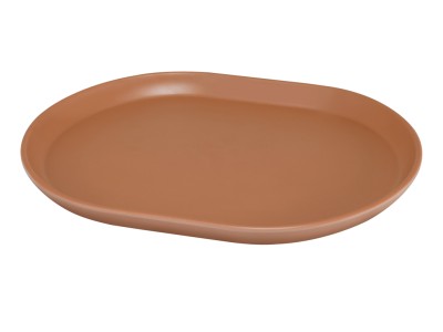 Hudson - Terracotta Oval Melamine Platter 14" x 11 1/4"