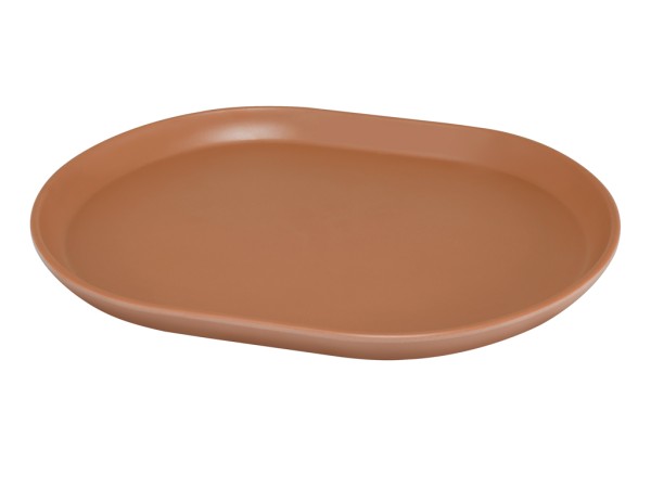 Hudson - Terracotta Oval Melamine Platter 14" x 11 1/4"