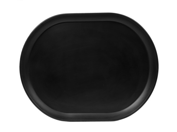 Hudson - Black Oval Melamine Platter 14" x 11 1/4"