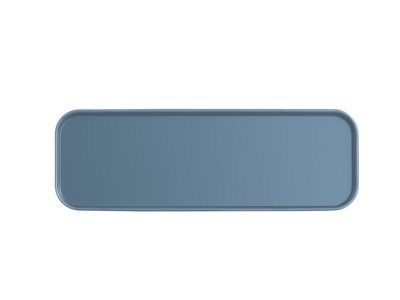 Hudson 4x12 Stone Blue Melamine Tray
