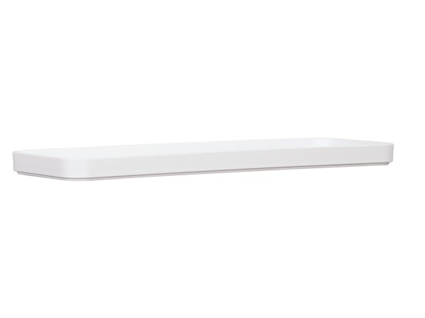 Hudson 18" x 6" White Rectangular Melamine Platter