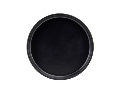 Hudson - Black  6" Low Rim Melamine Plate