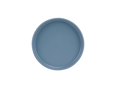 Hudson - Stone Blue  8" Low Rim Melamine Plate