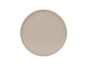 Hudson 8" Low Rim Plate-Taupe