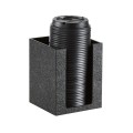 Classic Black Plastic Single Countertop Cup and Lid Organizer