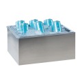 Stainless Steel Ice Housing with Clear Polycarbonate Pan - 10