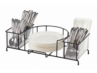 Iron Plate and Utensil Holder