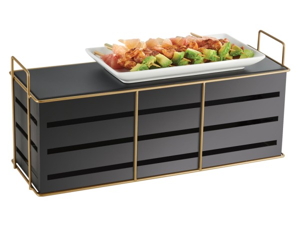 Empire Black Rectangular Riser 20 1/2" x 7" x 9"