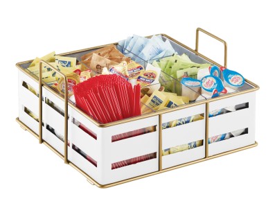 Empire Multi-Section Condiment Organizer White