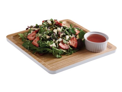 Finn Wood Effect Square Modular Melamine Tray 9" x 9"