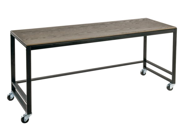 Ashwood 72" x 24" x 34" White Merchandising Table