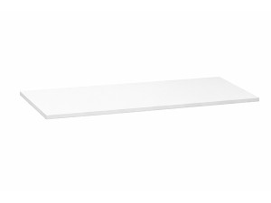 Monterey 72" x 22 1/2" x 1 1/2" White Bottom Shelf for Merchandising Table