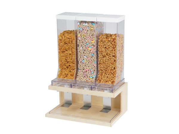 Blonde Push Tab Cereal Dispenser