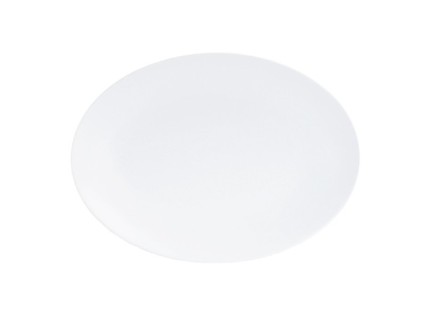 Classic Coupe White 11" x 8"  Oval Melamine Platter