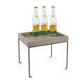 Aspen Wood Display Riser with Removable Metal Base 10